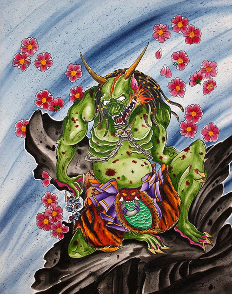 Amazon.com: Predator Oni by Derek Dufresne Traditional Japanese